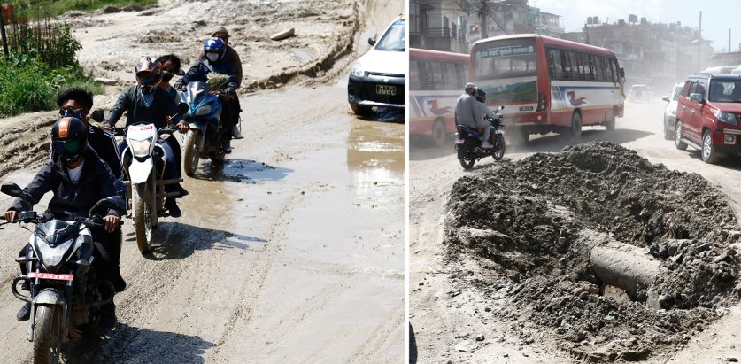 जोरपाटी-साँखु सडक फेरि बन्यो चुनावी मुद्दा