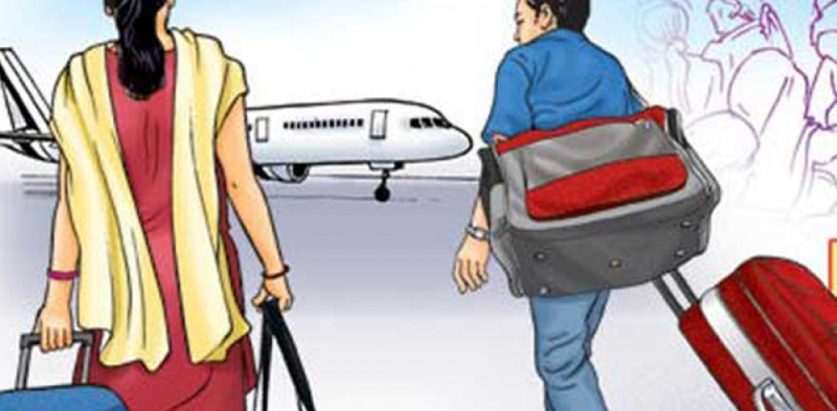 तीन प्रतिशत जनसंख्या काम खोज्दै विदेश