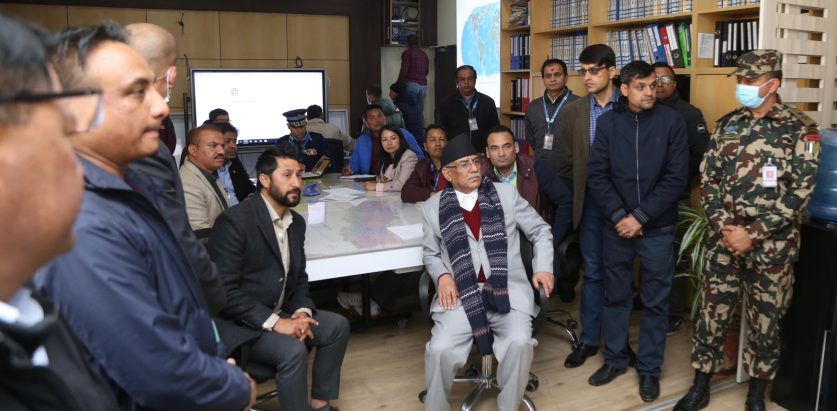 विमान दुर्घटनाप्रति प्रधानमन्त्री प्रचण्डद्वारा दुःख व्यक्त, प्रभावकारी उद्धारका लागि निर्देशन