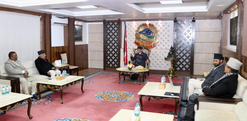 सत्तारुढ प्रमुख तीन दलबीच मन्त्रालय भागवण्डा लगभग टुंगियो