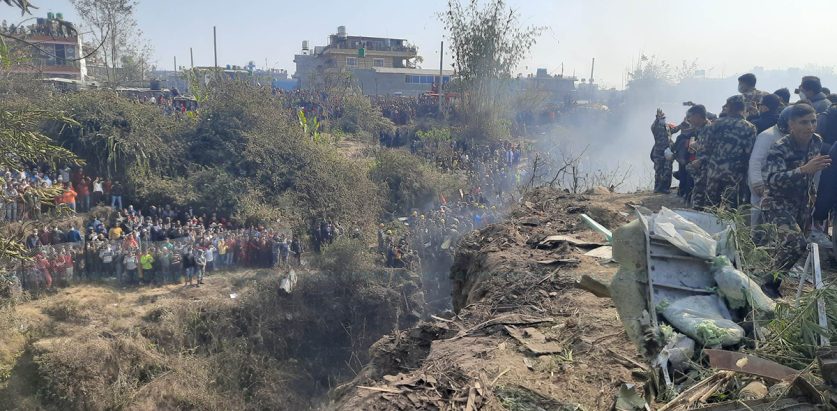 दुर्घटनाग्रस्त जहाजमा लागेको आगो निभाइयो, ३२ शव लगियो गण्डकी अस्पतालमा