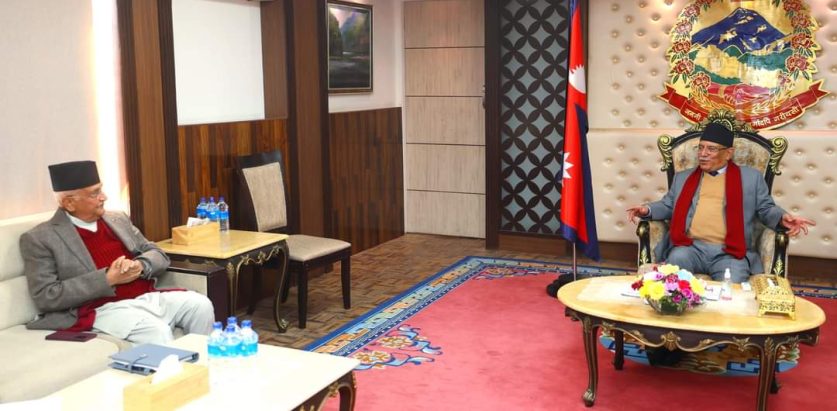 बालुवाटारमा ओली र लिङ्देनले भेटे प्रधानमन्त्रीलाई