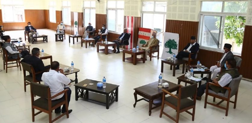 राष्ट्रपति उम्मेदवार टुंग्याउन साँझ ५ बजे फेरि बस्ने चार दलको बैठक