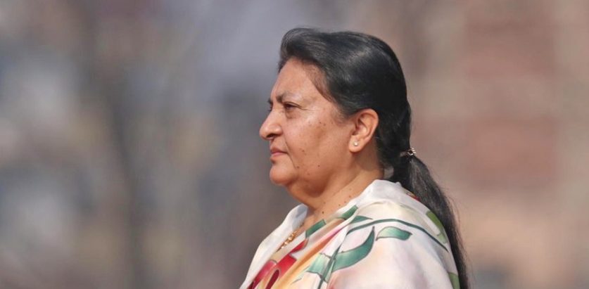 राष्ट्रपति कार्यालयको ट्वीटर ह्याण्डल विद्या भण्डारीले निजी बनाइन्