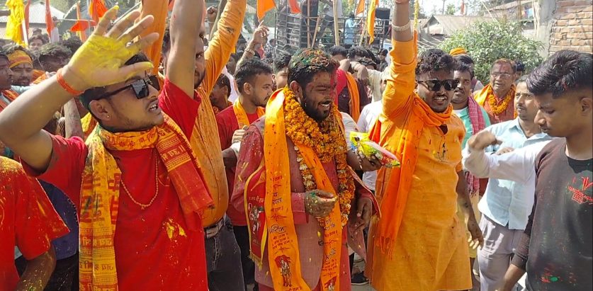 रामनगरमा जैस्वलकाे भव्य स्वागत