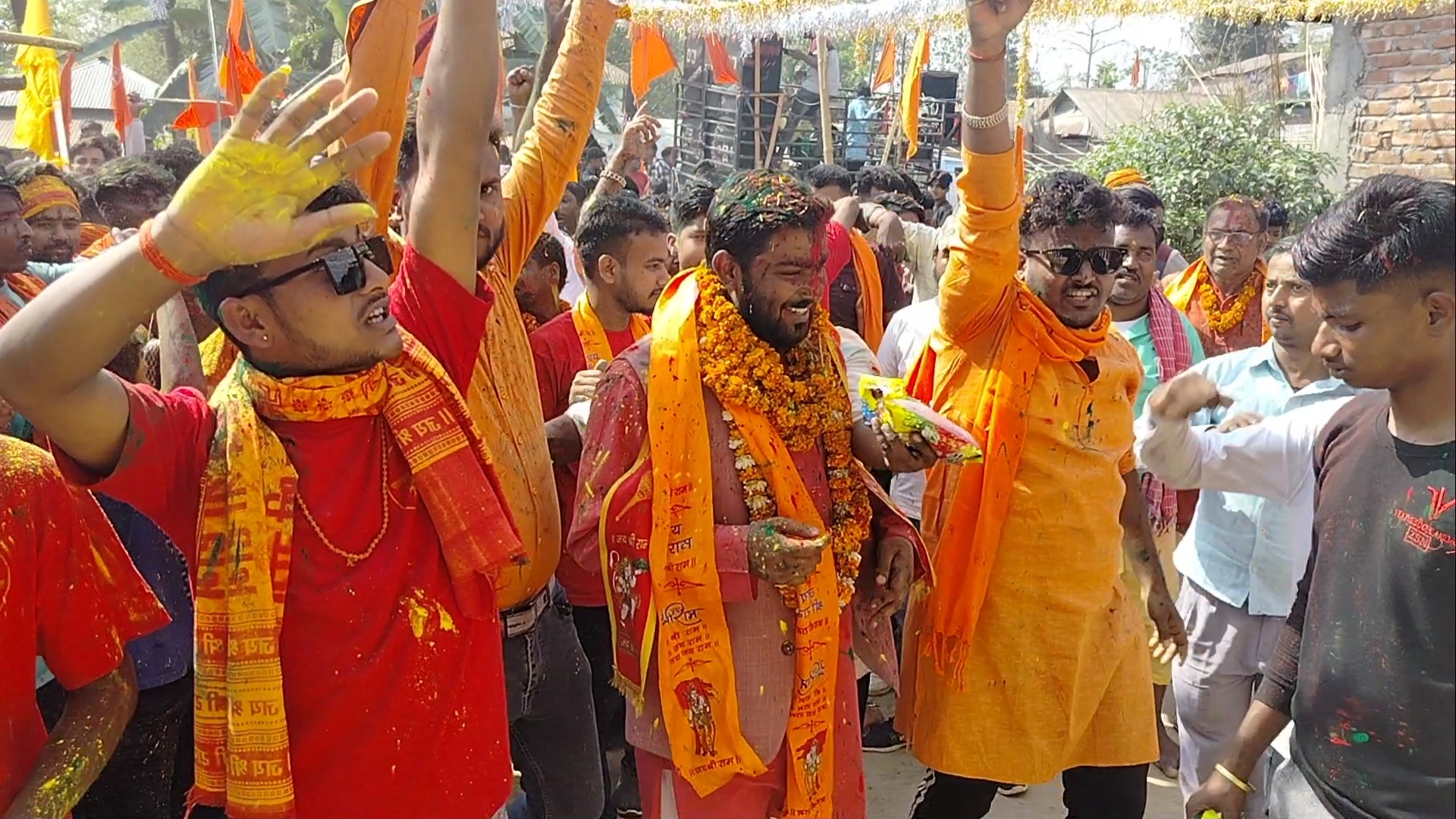 रामनगरमा जैस्वलकाे भव्य स्वागत