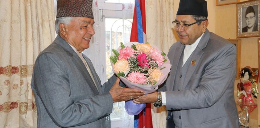 राष्ट्रपति पौडेलसँग सभामुख घिमिरेको भेटवार्ता