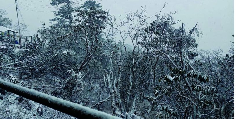 प्रसिद्ध पाथीभरा क्षेत्रमा दोस्रोपटक हिमपात