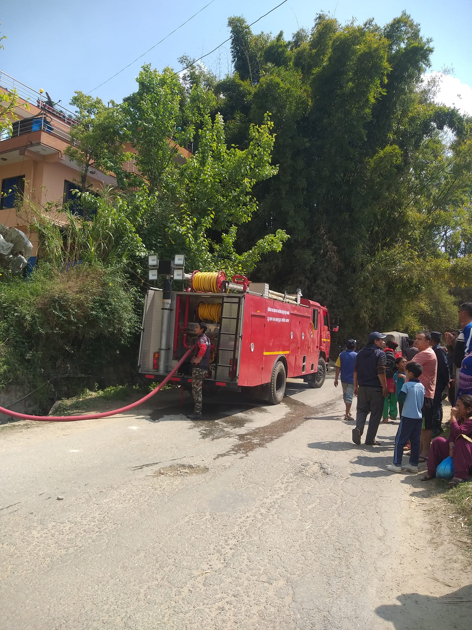 भक्तपुरको ताथलीमा आगलागी