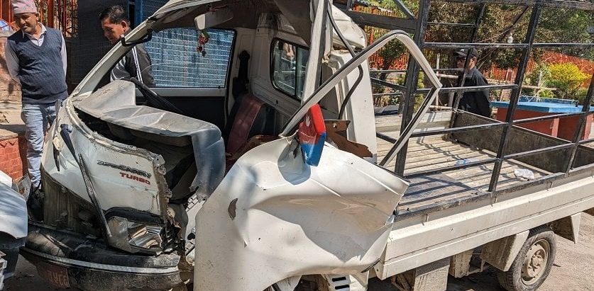 दूध बोक्ने गाडीको ठक्करबाट गोसाईंको मृत्यु