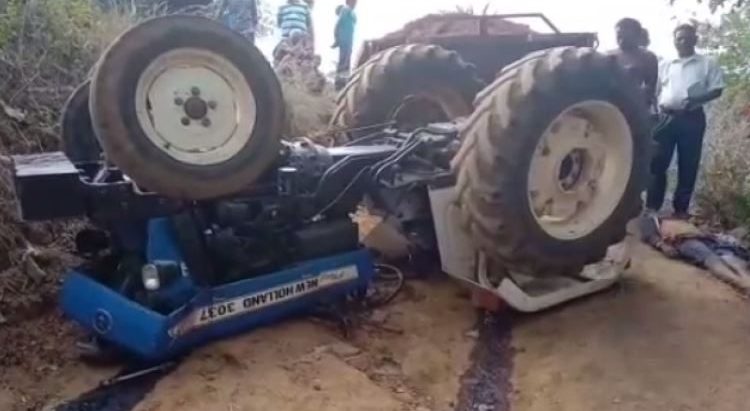 रोल्पामा मजदुर बोकेको ट्याक्टर दुर्घटना ७ जना घाइते