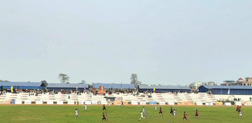 इटहरी गोल्डकपको उद्घाटन खेलमा डिफेन्डीङ च्याम्पियन मोरङ विजयी