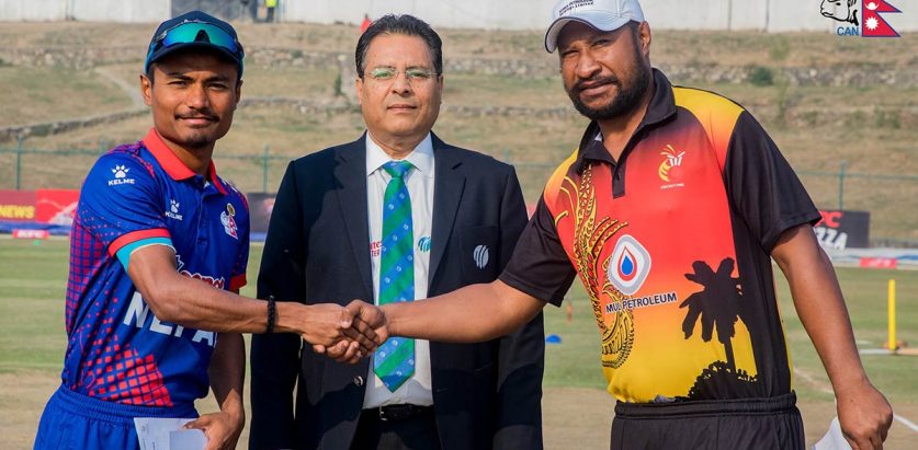 पपुवा न्युगिनी विरुद्ध टस जितेर नेपाल फिल्डिङमा