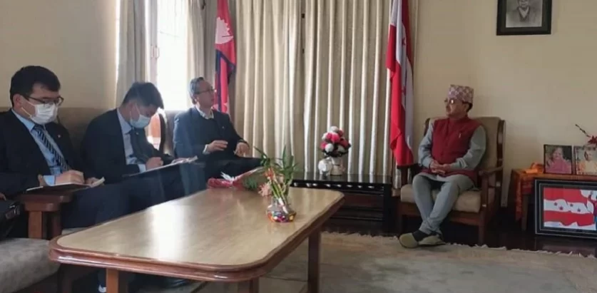 उपसभापति खड्का र चिनियाँ राजदूतबीच भेटवार्ता