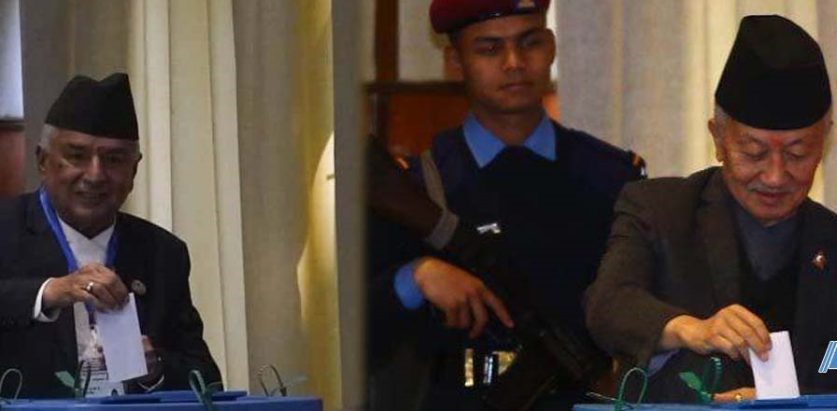 राष्ट्रपतिका दुवै उम्मेदवारले गरे मतदान