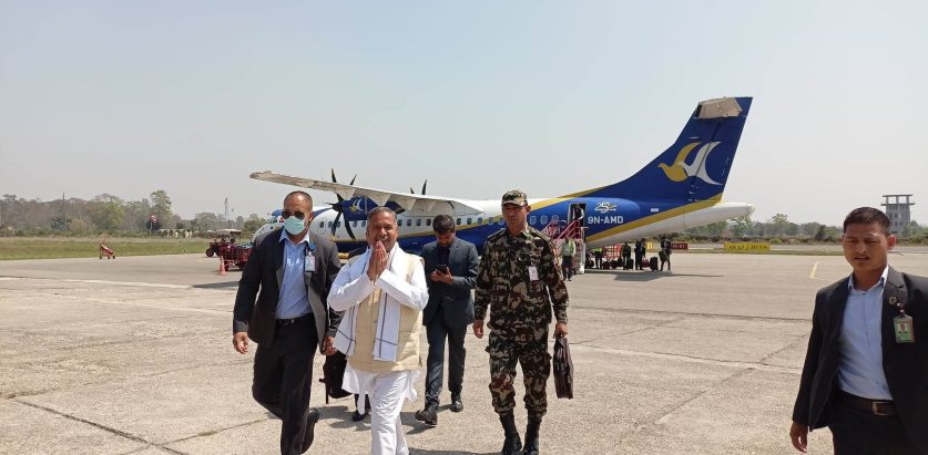 उपराष्ट्रपति भएपछि रामसहाय यादव पहिलो पटक गृह जिल्लामा (तस्बिरहरू)