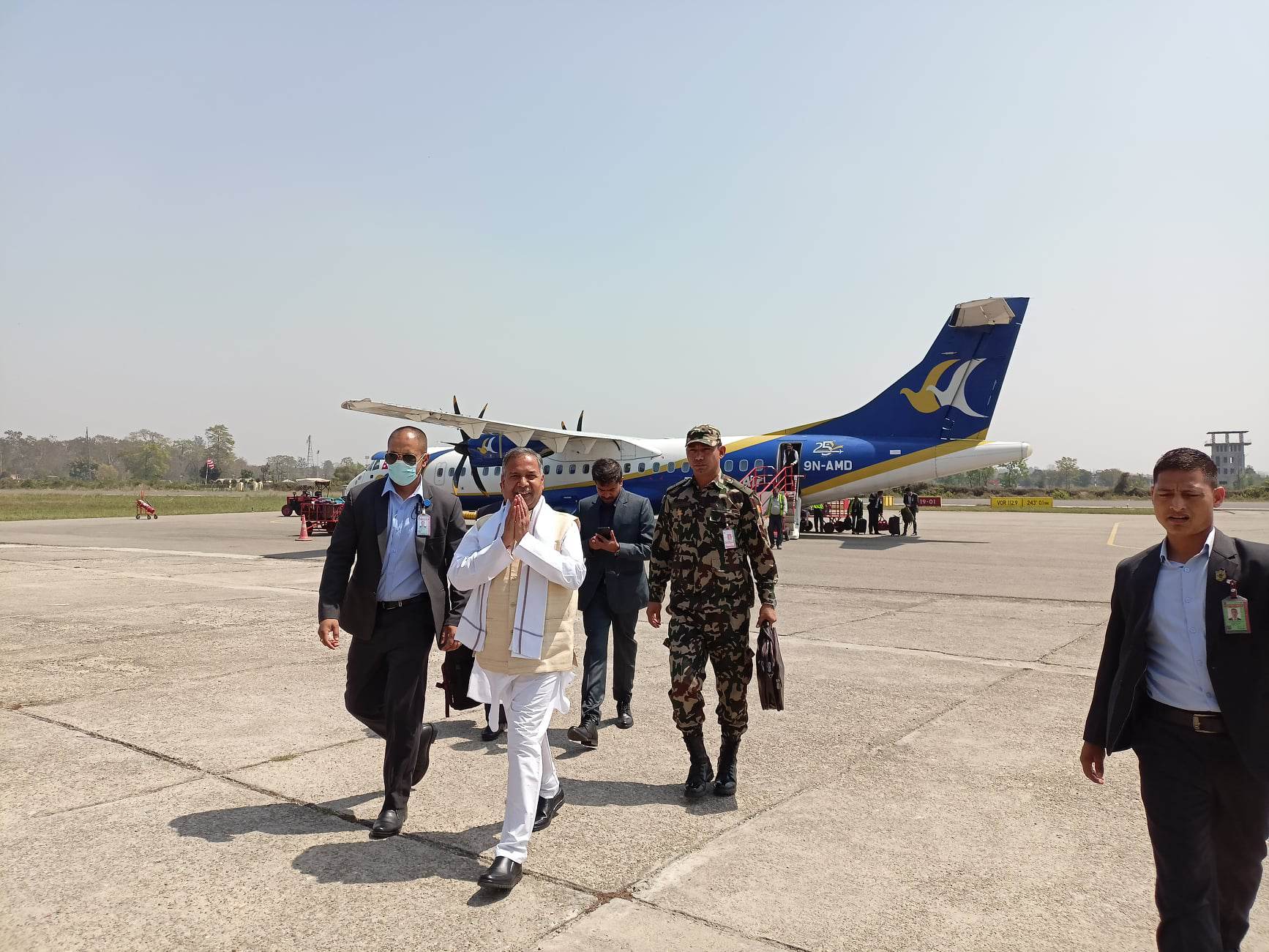 उपराष्ट्रपति भएपछि रामसहाय यादव पहिलो पटक गृह जिल्लामा (तस्बिरहरू)