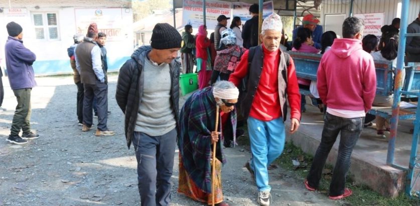 ८२ जनाको निःशुल्क मोतियाविन्दुको शल्यक्रिया