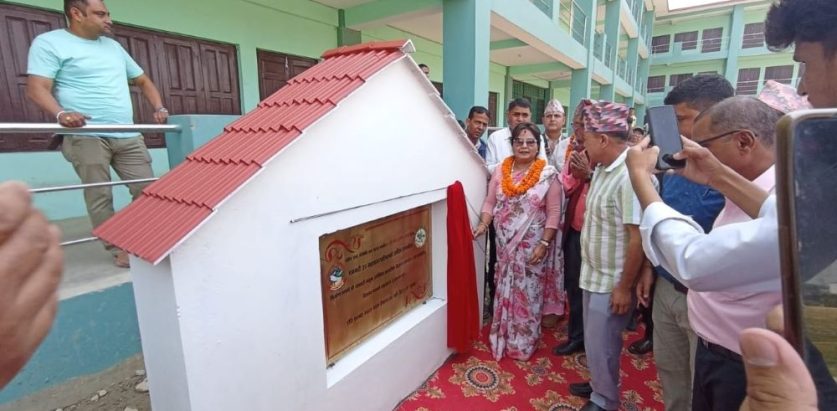 नेत्री देउवाद्वारा विभिन्न संरचनाको उदघाटन