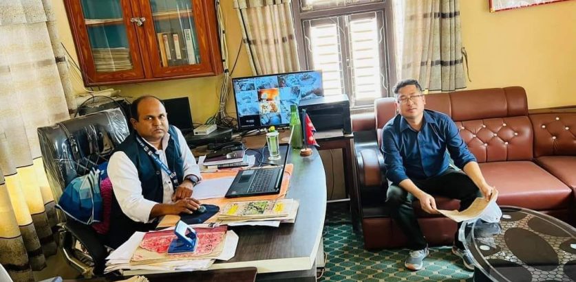 इनरुवा अस्पतालको नाममा रहेको जग्गा खोज्दै मेसु घिमिरे