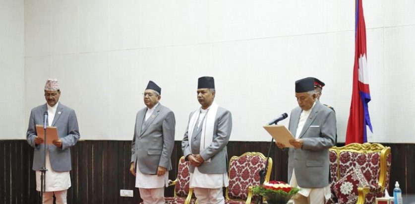 आठौं पटक मन्त्रिपरिषद् विस्तार, परराष्ट्रमन्त्री साउदले लिए शपथ