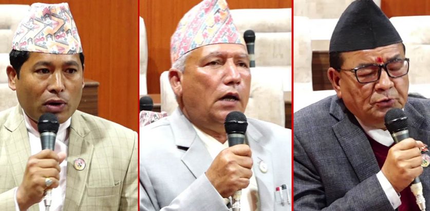 कर्णालीमा कांग्रेसका मन्त्रीहरुले सपथ लिँदै