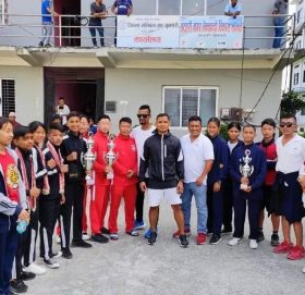 कराते खेलाडीलाइ कोशी प्रदेशबाट बिदाई