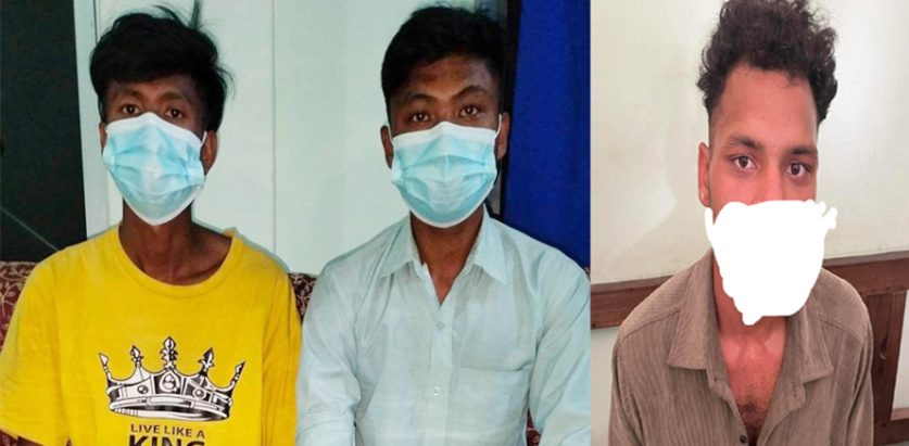 लागुऔषधसहित तीन जना पक्राउ