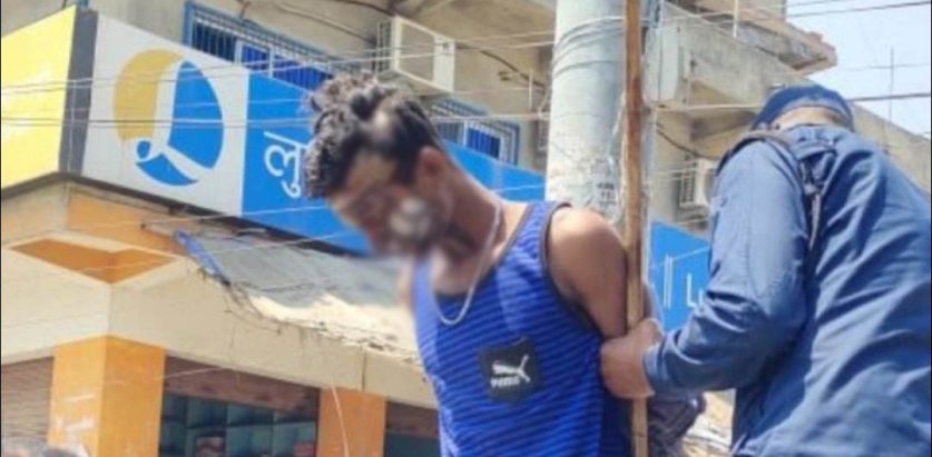 रमजान मनाउन मजदुरी गरेको ज्याला माग्दा ठेकेदारले बाँधेर गरे अमानवीय व्यवहार