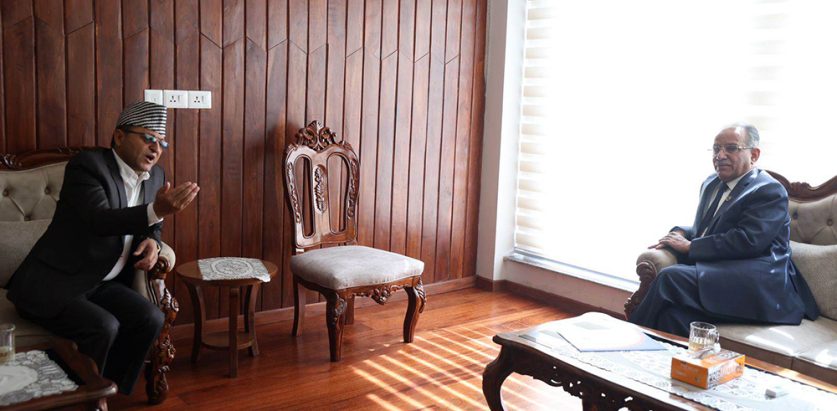 प्रधानमन्त्री र राष्ट्रिय सभा अध्यक्षबीच भेट