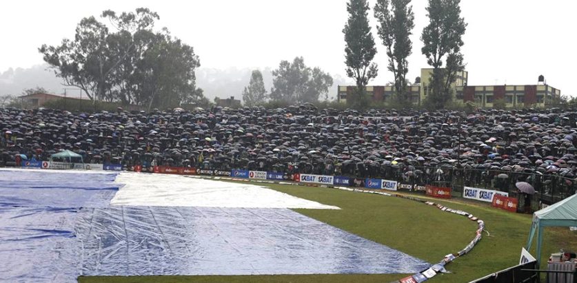 फेरि वर्षाले रोकियो नेपाल र यूएईको फाइनल खेल