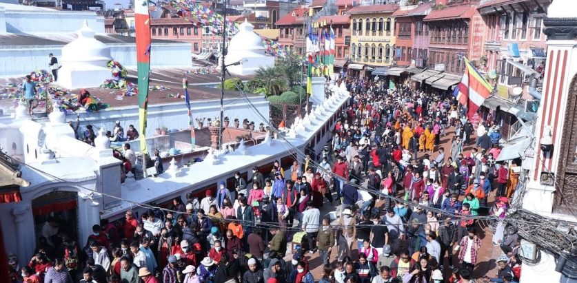 बौद्ध तीर्थस्थलमा घुइँचो