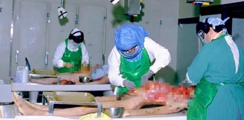 मृत नर्सको शव त्रिवि शिक्षण अस्पतालमा पोस्टमार्टम हुदै