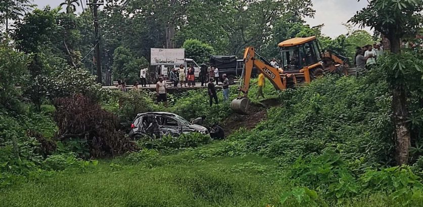 शिवसताक्षीमा भयङ्कर दुर्घटना : बाबु-छोरीको मृत्यु