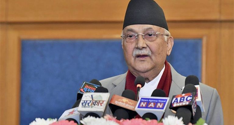 कोशीको आन्दोलन हुनुमा प्रचण्डको हात छ : ओली