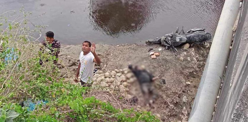 पुलबाट मोटरसाइकल खस्दा १ जनाको मृत्यु