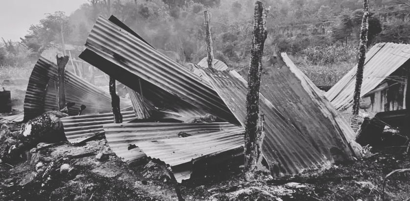 आगलागीबाट एक घर जलेर नष्ट