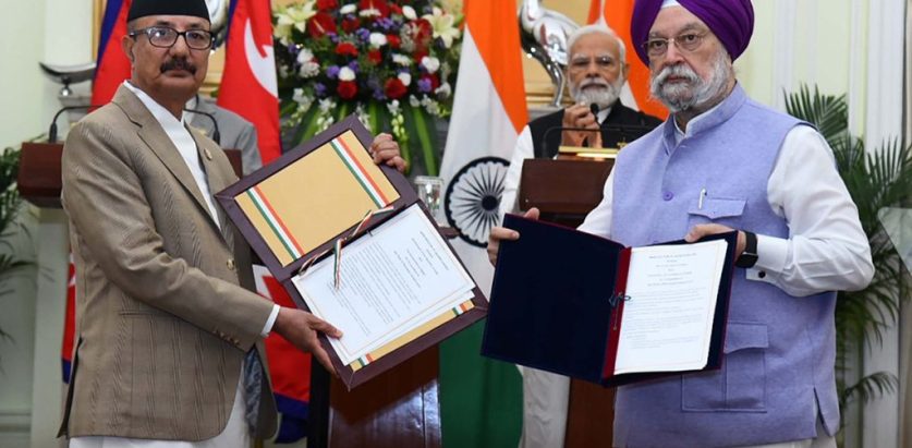 नेपाल र भारतबीच ४ परियोजना २६ अर्ब लागतमा सम्झौता