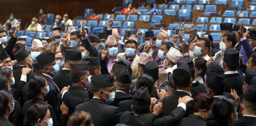 राष्ट्रपतिले असंवैधानिक र प्रधानमन्त्रीले भूमि साट्ने कुरा गरेको भन्दै संसद् अवरोध गर्ने एमालेको तयारी