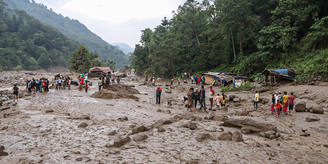 कोशीमा बाढीपहिरोबाट मृत्यु हुनेको संख्या ८ पुग्यो, २८ जना अझै बेपत्ता