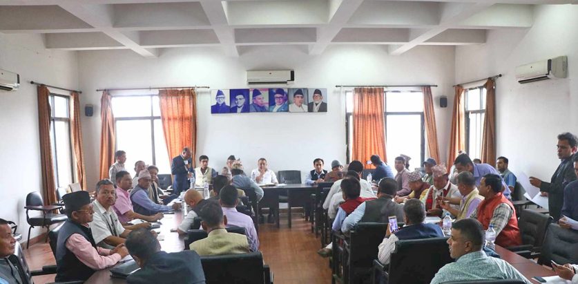 कांग्रेस जिल्ला सभापतिहरुको भेला आज बाट