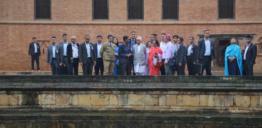 राष्ट्रपति पौडेलद्वारा पाटन संग्रहालय अवलोकन