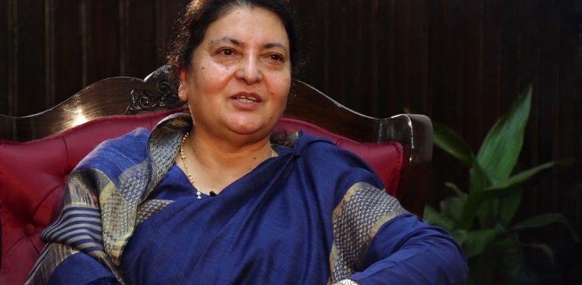 ‘बगान’ फिल्मले सकारात्मक सन्देश दिएको पाएँ : पूर्वराष्ट्रपति भण्डारी