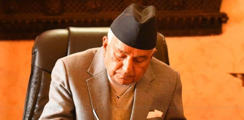 मिटरब्याज विधेयकमा राष्ट्रपतिको हस्ताक्षर