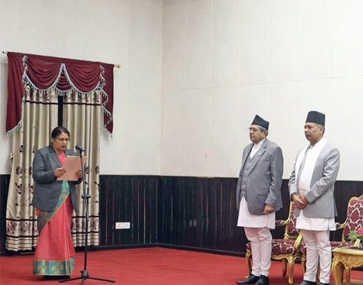 जनमतकी अनिता देवीले लिईन् शपथग्रहण