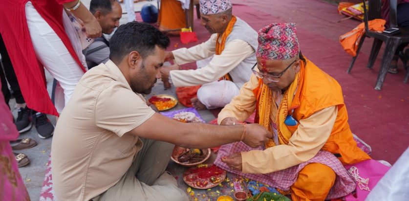 आज जनै पूर्णिमा, रक्षाबन्धन मनाइँदै