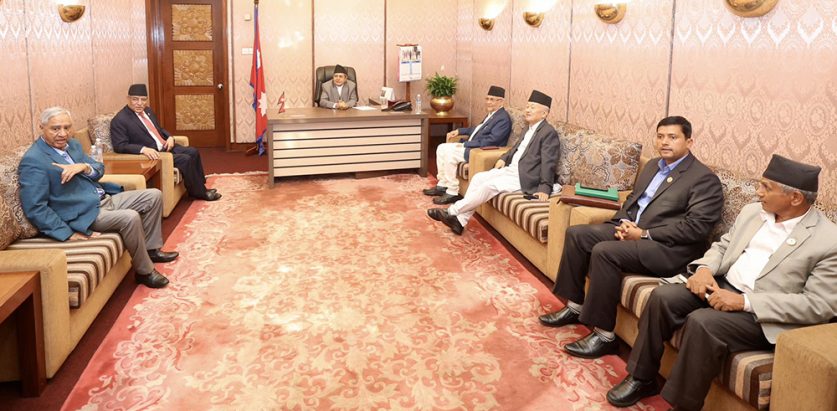 शीर्ष नेताहरु संसदको अवरोध खुलाउन प्रयासरत