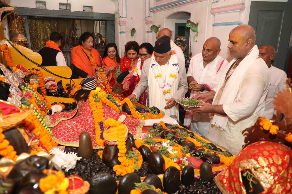 राष्ट्रपति पौडेलद्वारा जानकी मन्दिरमा विशेष पूजा–अर्चना