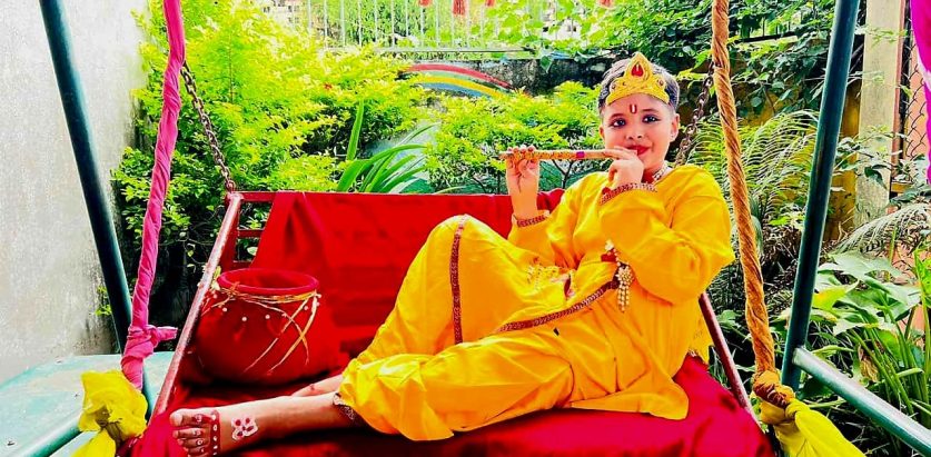 राधाकृष्णमय बन्यो बेबी भिल्ला मन्टेश्वरी स्कुल !