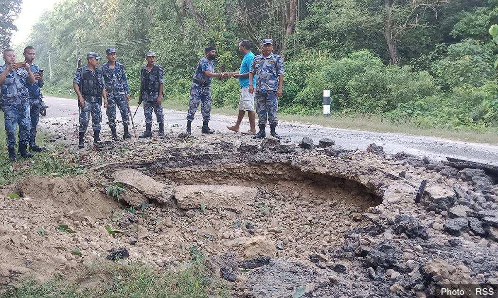 बाँकेमा विस्फोटक पदार्थ विस्फोट